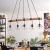 Ripoll hanging light, globe light, pendant light Ecru, black, 5-light sources