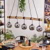 Ripoll hanging light, globe light, pendant light Ecru, black, 5-light sources