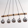 Ripoll hanging light, globe light, pendant light Ecru, black, 5-light sources