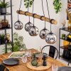 Ripoll hanging light, globe light, pendant light Ecru, black, 5-light sources