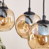 Ripoll hanging light, globe light, pendant light Ecru, black, 5-light sources