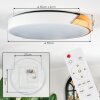 Cadaixo ceiling light, Panel LED white, 1-light source, Remote control