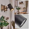 Storuma wall light, wall spotlight Ecru, black, 1-light source