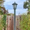 Loria lamp post, path light green, black, 1-light source