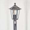 Loria lamp post, path light black, silver, 1-light source