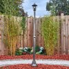 Loria lamp post, path light black, silver, 1-light source