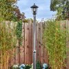 Loria lamp post, path light black, silver, 1-light source