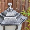 Loria lamp post, path light black, silver, 1-light source