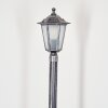 Loria lamp post, path light black, silver, 1-light source