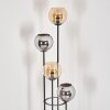 Koyoto floor lamp 30 cm Light wood, black, 4-light sources