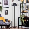 Mushroom Lamp  Tati floor lamp, wall spotlight Dark wood, black, 4-light sources