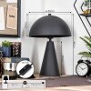 Mushroom Shaped  Nor floor lamp, path light Light wood, black, 1-light source