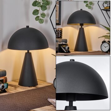 Mushroom Shaped  Nor table lamp black, 1-light source