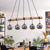 Ripoll hanging light, globe light, pendant light Smoke-coloured, 5-light sources