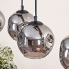 Ripoll hanging light, globe light, pendant light Smoke-coloured, 5-light sources