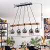 Ripoll hanging light, globe light, pendant light Smoke-coloured, 5-light sources