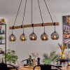 Ripoll hanging light, globe light, pendant light Smoke-coloured, 5-light sources