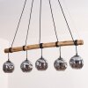 Ripoll hanging light, globe light, pendant light Smoke-coloured, 5-light sources