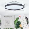 Sofo ceiling light, Panel LED white, 1-light source, Remote control