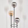 Koyoto floor lamp 30 cm Dark wood, black, 3-light sources