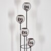 Koyoto floor lamp 30 cm chrome, Smoke-coloured, 4-light sources