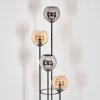 Koyoto floor lamp 30 cm Amber, chrome, Smoke-coloured, 4-light sources