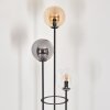 Gastor floor lamp 25 cm Dark wood, black, 3-light sources