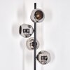 Ripoll floor lamp chrome, Smoke-coloured, 4-light sources