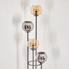 Koyoto floor lamp 30 cm Amber, chrome, Smoke-coloured, 4-light sources