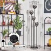 Gastor floor lamp 30 cm chrome, Smoke-coloured, 4-light sources