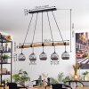 Ripoll hanging light, globe light, pendant light Ecru, black, 5-light sources