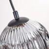 Ripoll hanging light, globe light, pendant light Ecru, black, 5-light sources