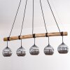 Ripoll hanging light, globe light, pendant light Ecru, black, 5-light sources