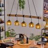 Ripoll hanging light, globe light, pendant light Ecru, black, 5-light sources