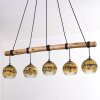 Ripoll hanging light, globe light, pendant light Ecru, black, 5-light sources