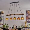 Ripoll hanging light, globe light, pendant light Ecru, black, 5-light sources