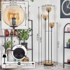 Koyoto floor lamp 30 cm Dark wood, black, 3-light sources