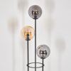 Gastor floor lamp 30 cm Dark wood, black, 3-light sources