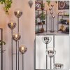 Gastor floor lamp 30 cm chrome, clear, Smoke-coloured, 4-light sources