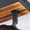 Gesteira ceiling light, ceiling spotlight Dark wood, black, 3-light sources