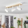 Gesteira ceiling light, ceiling spotlight Light wood, white, 3-light sources