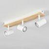 Gesteira ceiling light, ceiling spotlight Light wood, white, 3-light sources