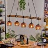 Ripoll hanging light, globe light, pendant light Ecru, black, 5-light sources