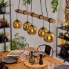 Koyoto hanging light, globe light, pendant light Ecru, black, 5-light sources