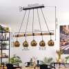 Koyoto hanging light, globe light, pendant light Ecru, black, 5-light sources