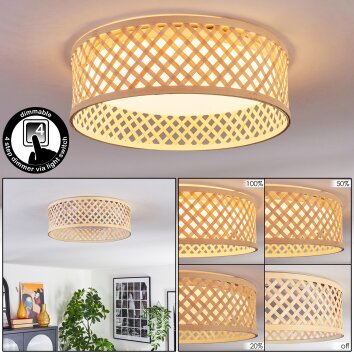 Barroco ceiling light, floor lamp LED Ecru, 4-light sources