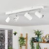 Gesteira ceiling light, ceiling spotlight chrome, white, 4-light sources