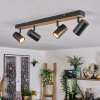 Gesteira ceiling light, hanging light, floor lamp Light wood, black, 1-light source