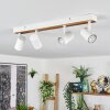 Gesteira ceiling light, ceiling spotlight Ecru, white, 4-light sources