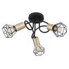 Globo XARA Ceiling Light antique brass, black, 3-light sources